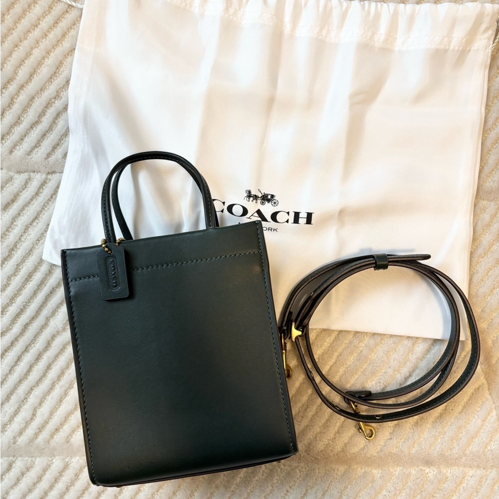 🍀Coach Green Crossbody Bag - Picture 5 of 11